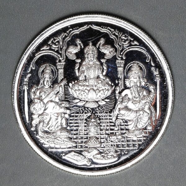 Laxmi Ji + Ganesh Ji + Saraswati Ji Coin