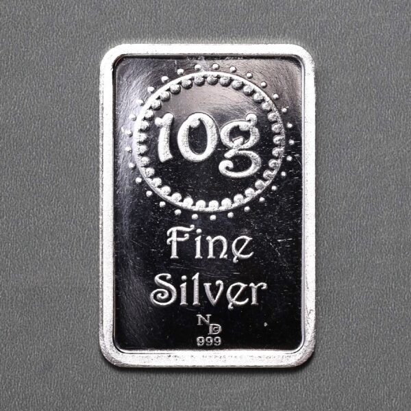 Silver Rectangle Bar / Coin - Image 2